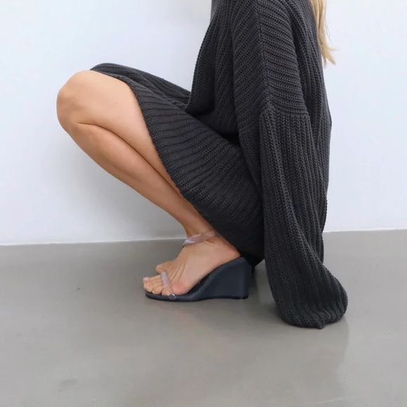 Ilio Smeraldo Claire Rose Wedge Sandal Grey - Picture 5 of 5